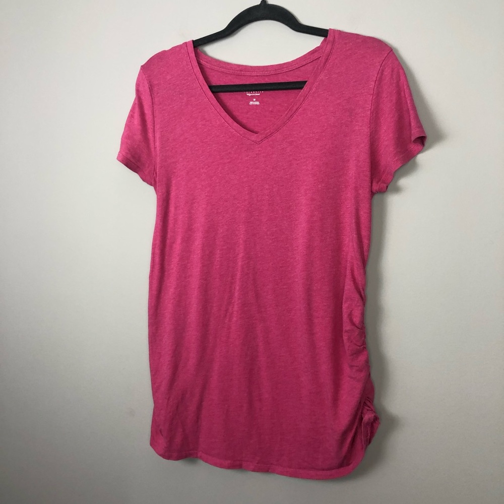 Isabel Maternity Pink Tee - Picture 2 of 7